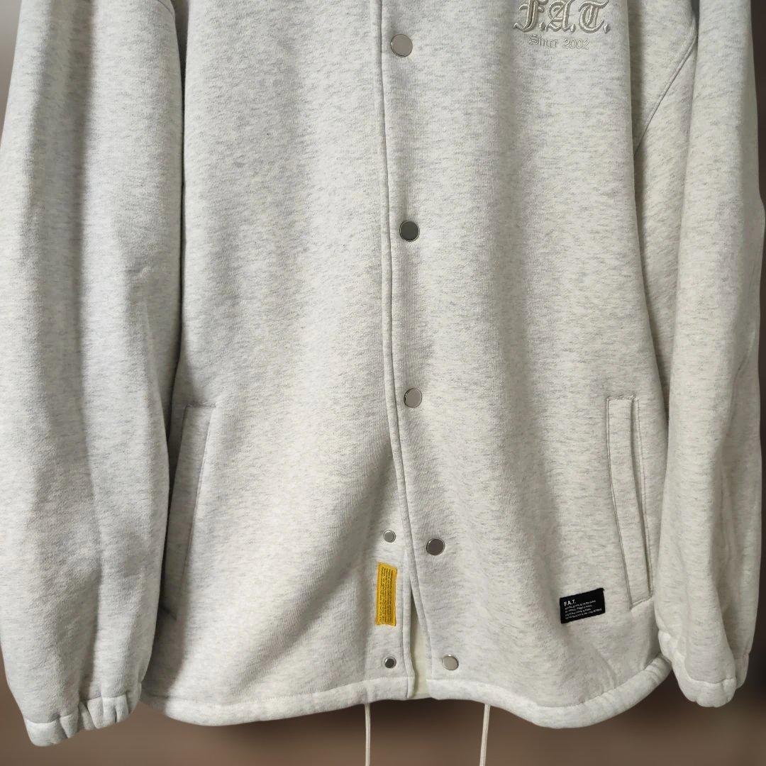 極美品FATグレー系カラー スウェットスタジャン サイズFAT(XL)