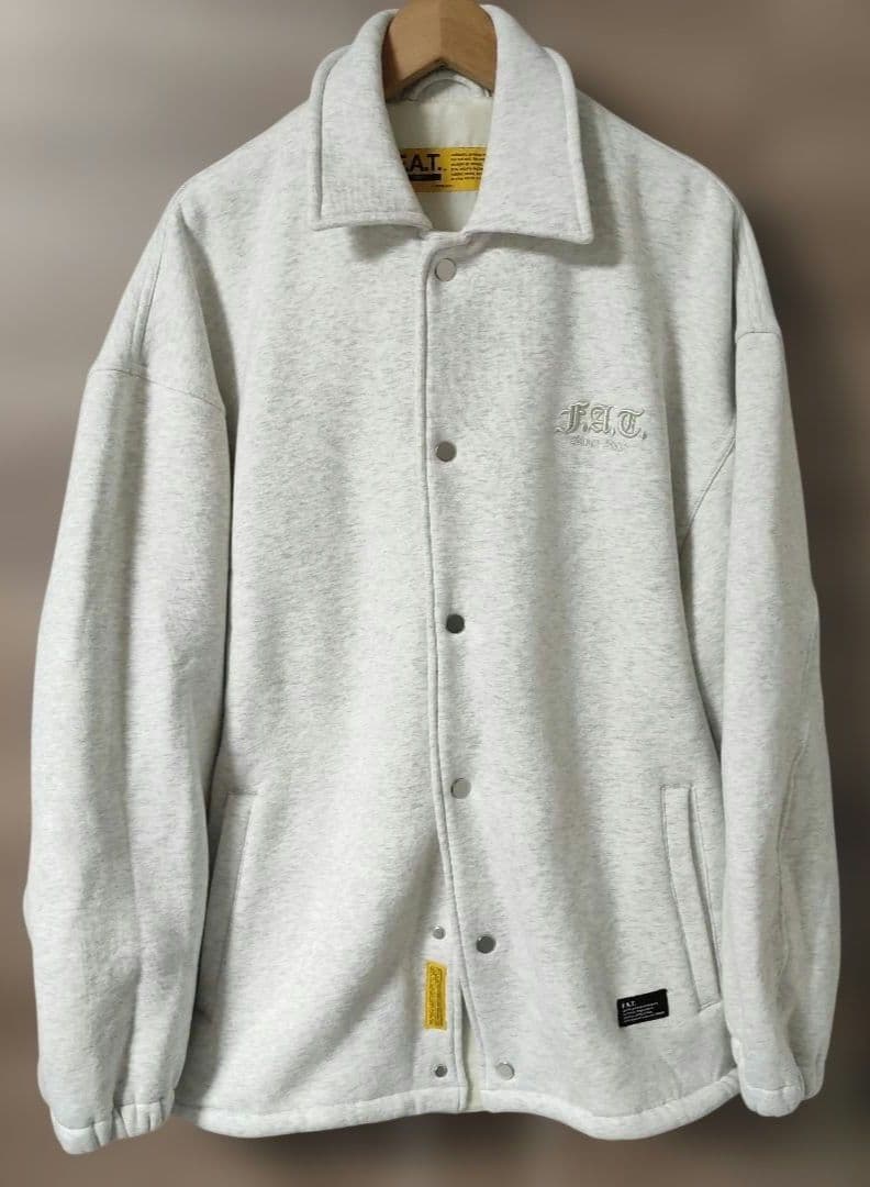 極美品FATグレー系カラー スウェットスタジャン サイズFAT(XL)