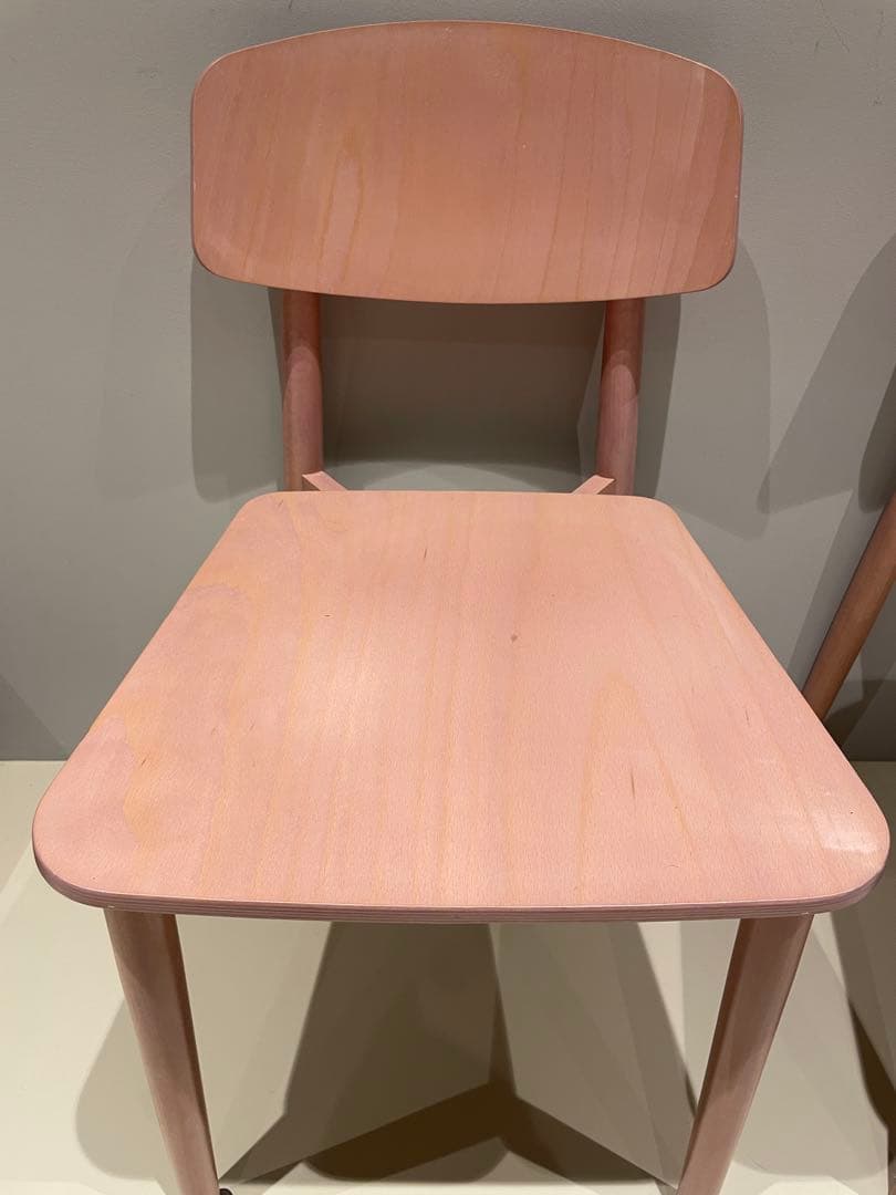 unico ウニコ　ピンク 木製 ダイニングチェア 2脚セット