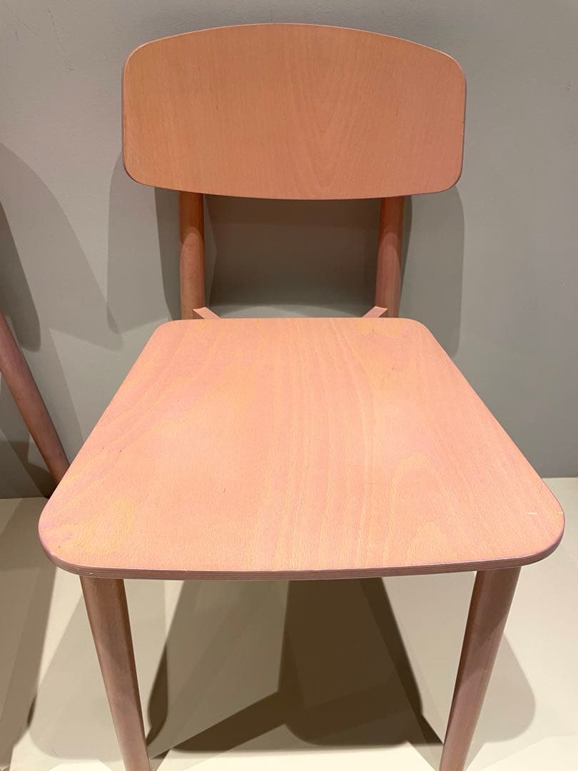 unico ウニコ　ピンク 木製 ダイニングチェア 2脚セット