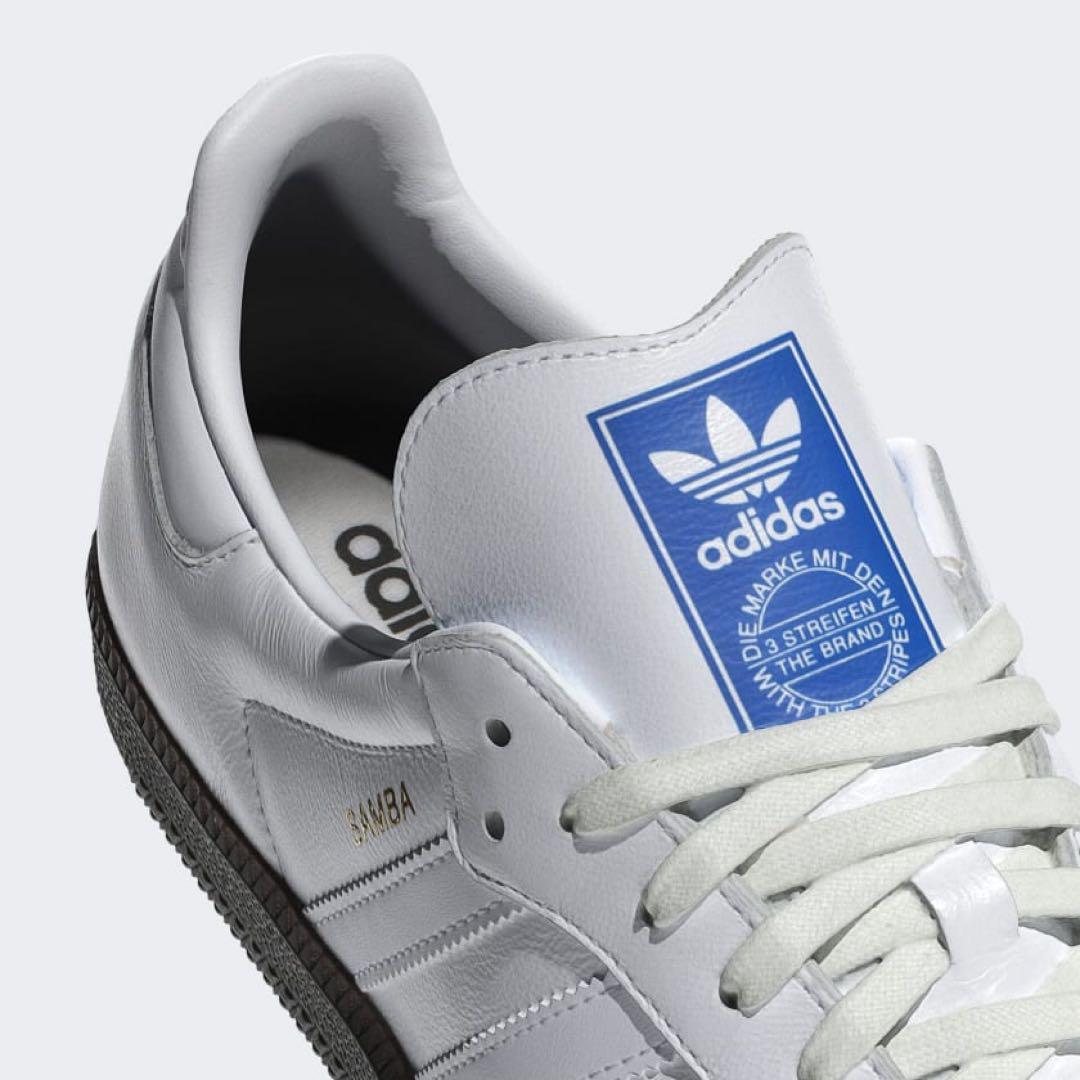 美品アディダスadidas　サンバ　OG　スニーカー　24cm　クラウドホワイト