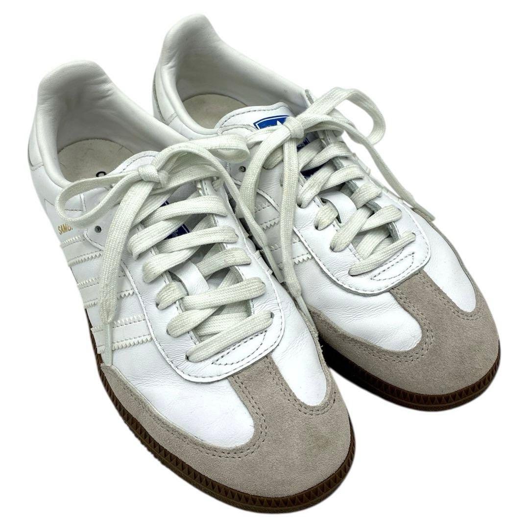 美品アディダスadidas　サンバ　OG　スニーカー　24cm　クラウドホワイト