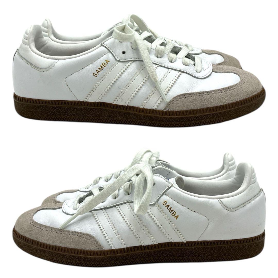 美品アディダスadidas　サンバ　OG　スニーカー　24cm　クラウドホワイト