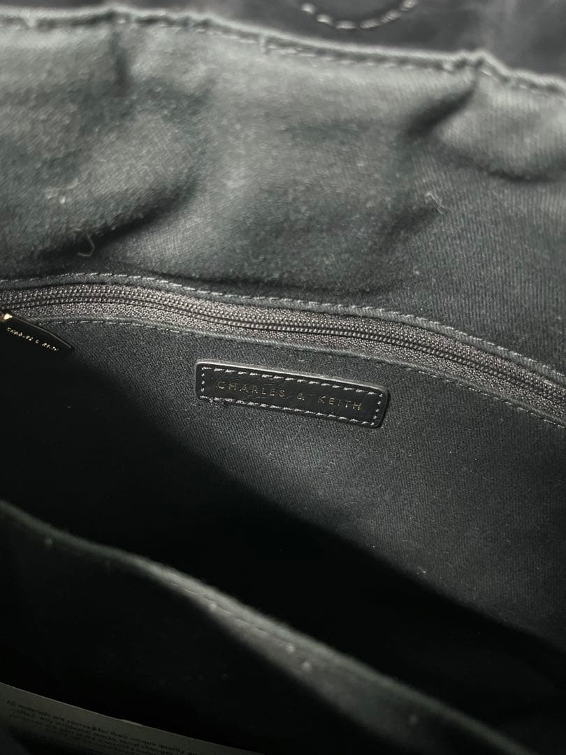 ドゥオ ブレードチェーンハンドルホーボーバッグ - ブラック