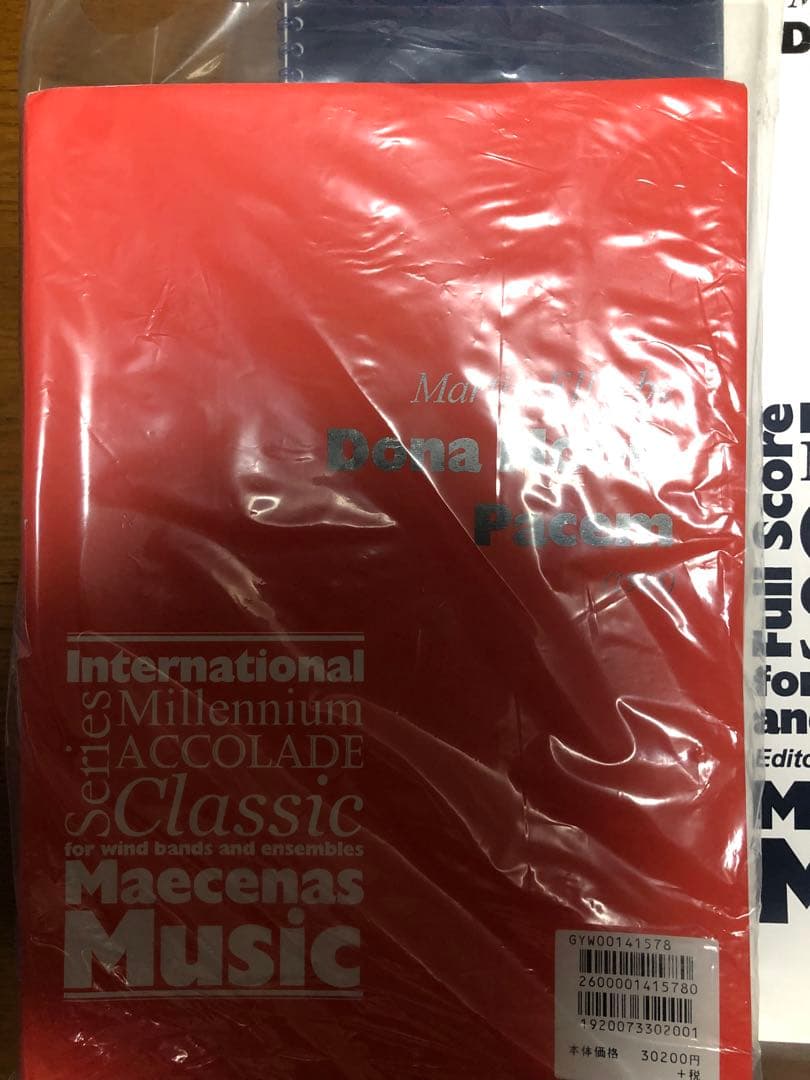 吹奏楽 フルスコア マーティン・エレビー Dona Nobis Pacem