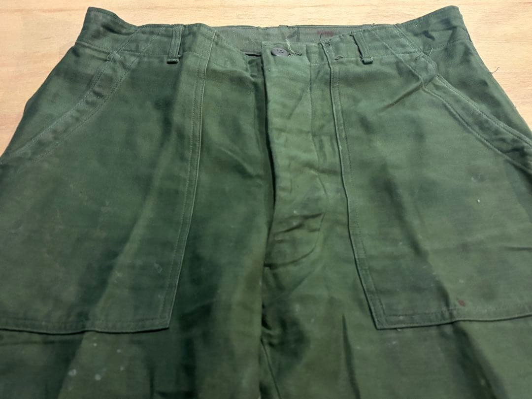 60s 米軍実物 ベイカーパンツ OG-107 W34 L29 菊穴