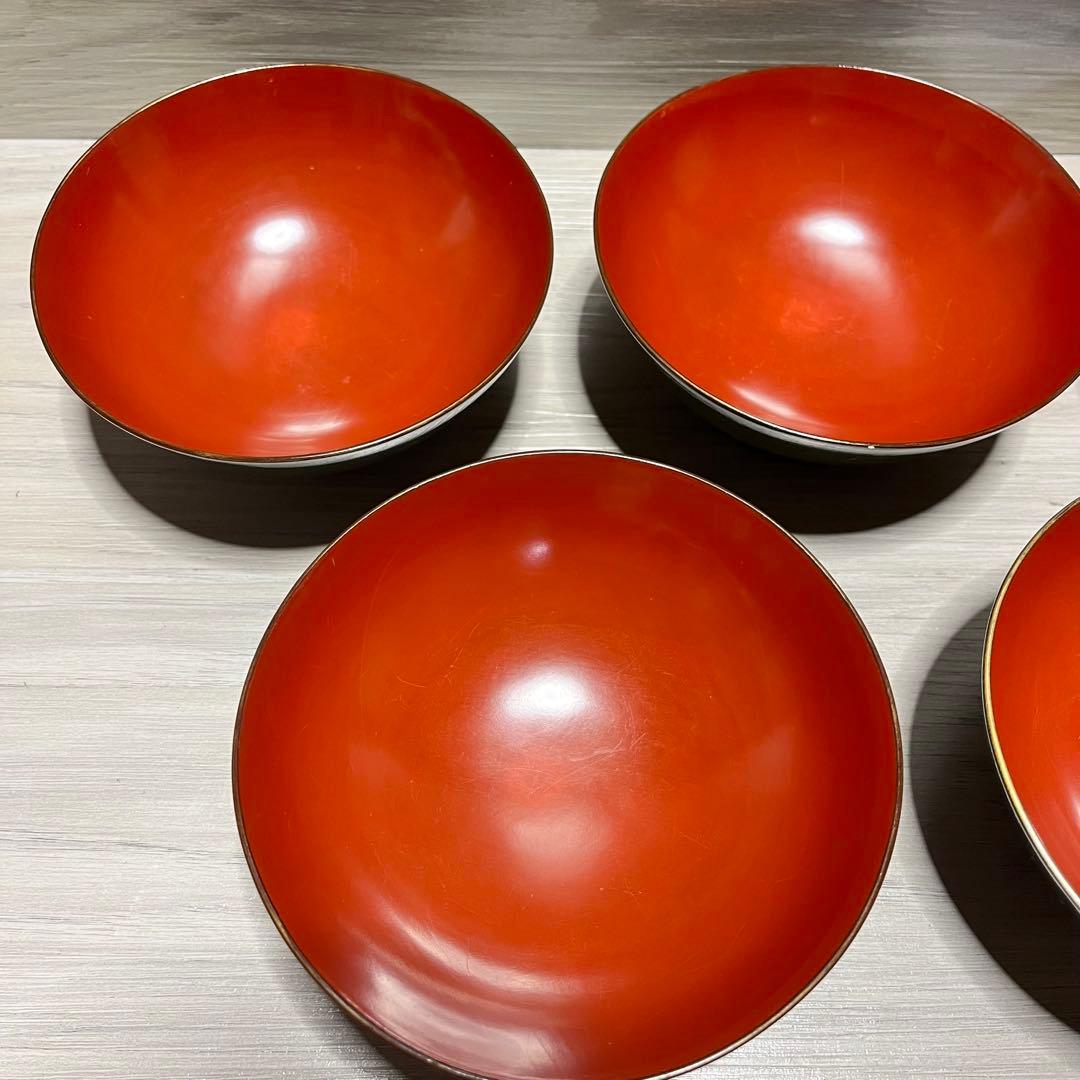 和製　アンティーク　江戸～明治　輪島塗　青漆　お吸い物椀　20客セット