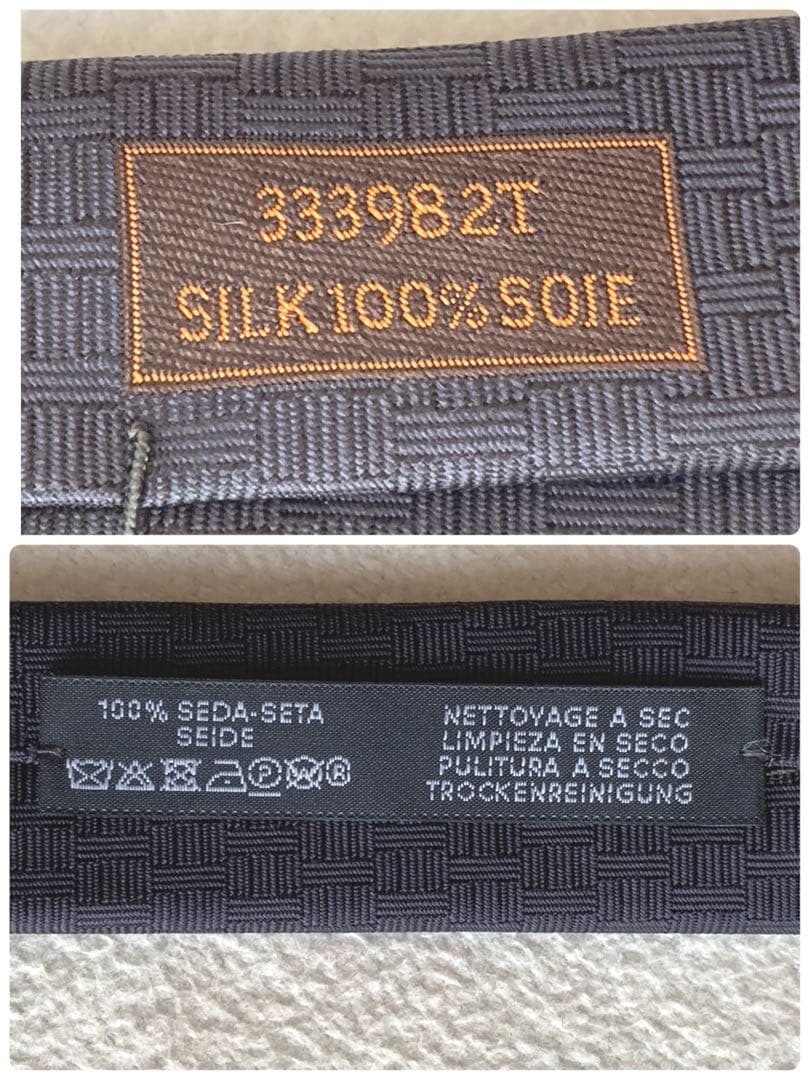 極美品　エルメス　ロボカバール　2023SS ヘヴィシルクタイ　ブラック　箱付