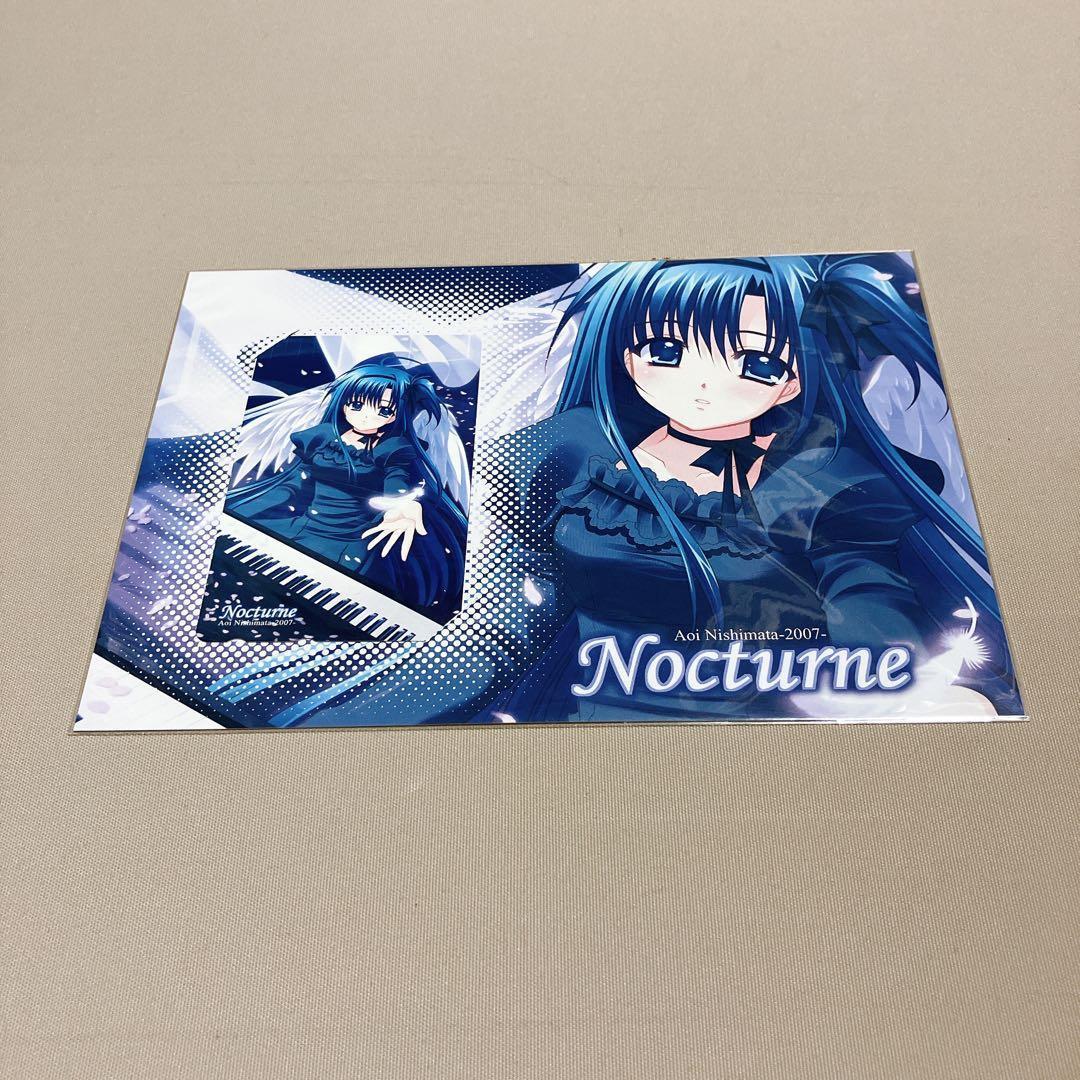 西又葵画集　ノクターン　JOKER　TYPE　ポスター　下敷き　カード付属
