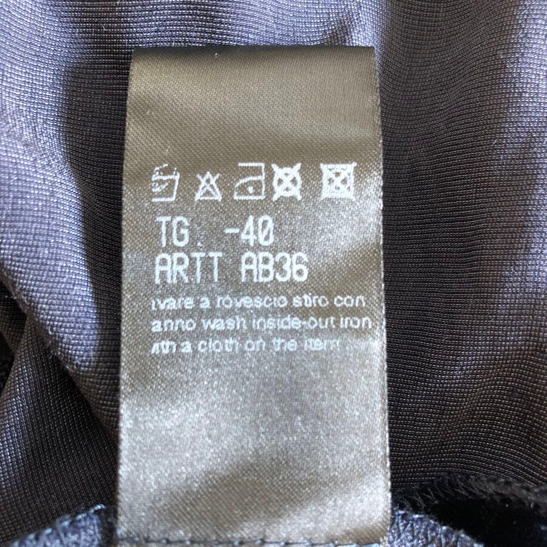 【エルマンノシェルヴィーノ】 ネイビー ロングドレス ベルベット