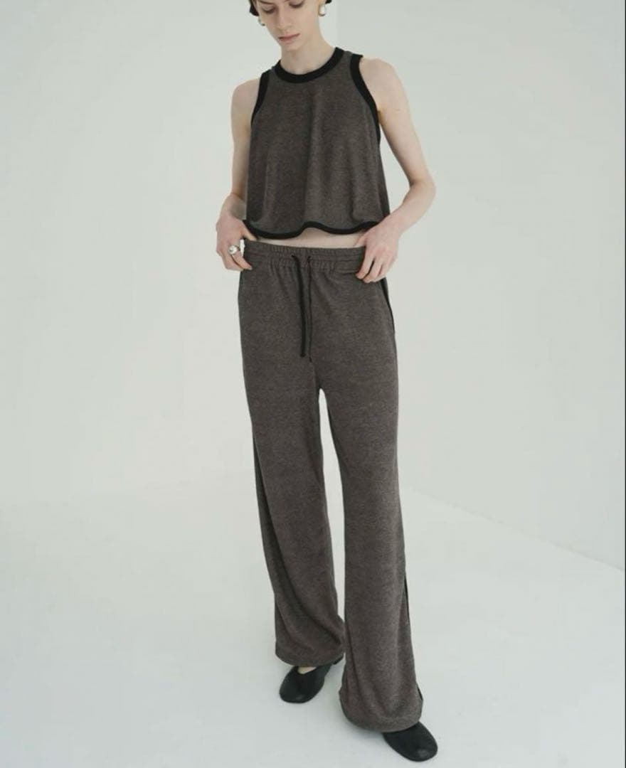 clane パイルパンツ