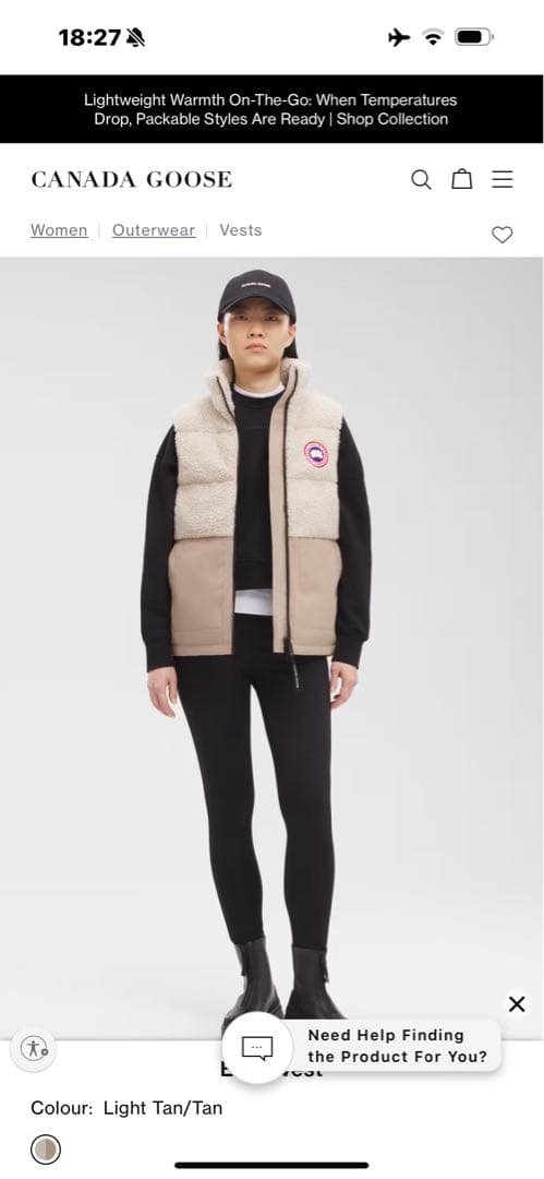 カナダ購入正規品  カナダグースElora Vest