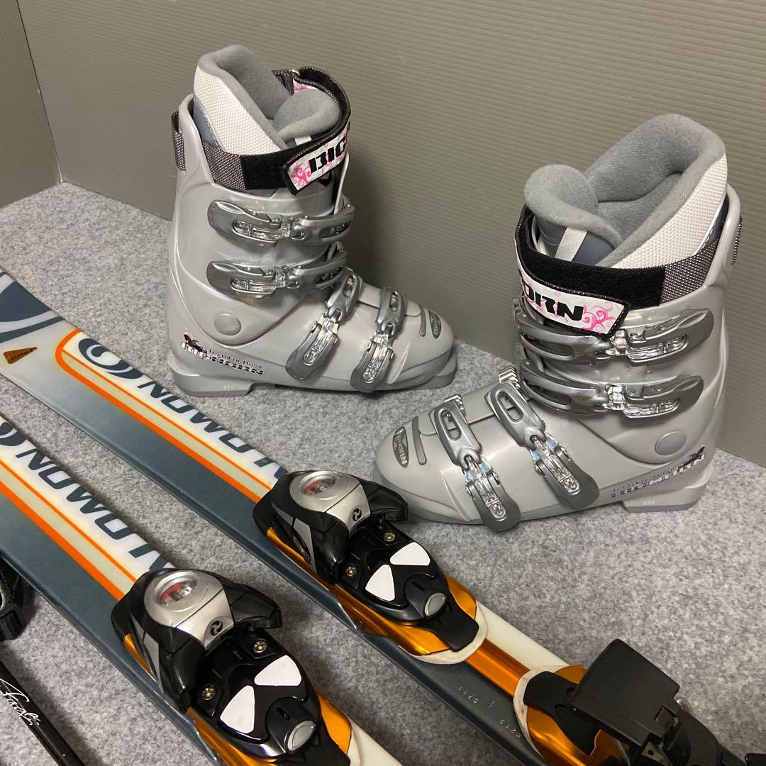 ★メンテナンス済　大人スキーセット 板150cm ブーツ24~24.5cm