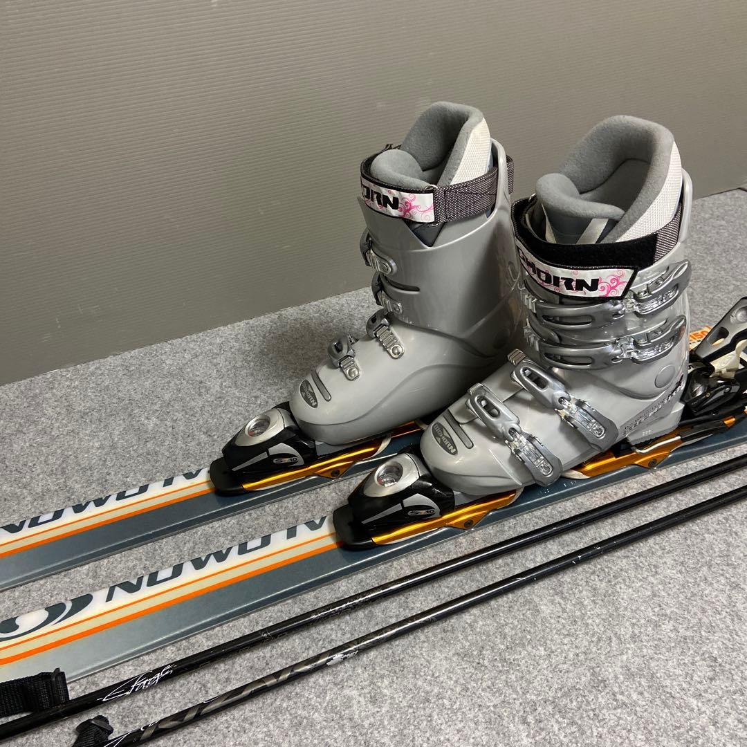 ★メンテナンス済　大人スキーセット 板150cm ブーツ24~24.5cm