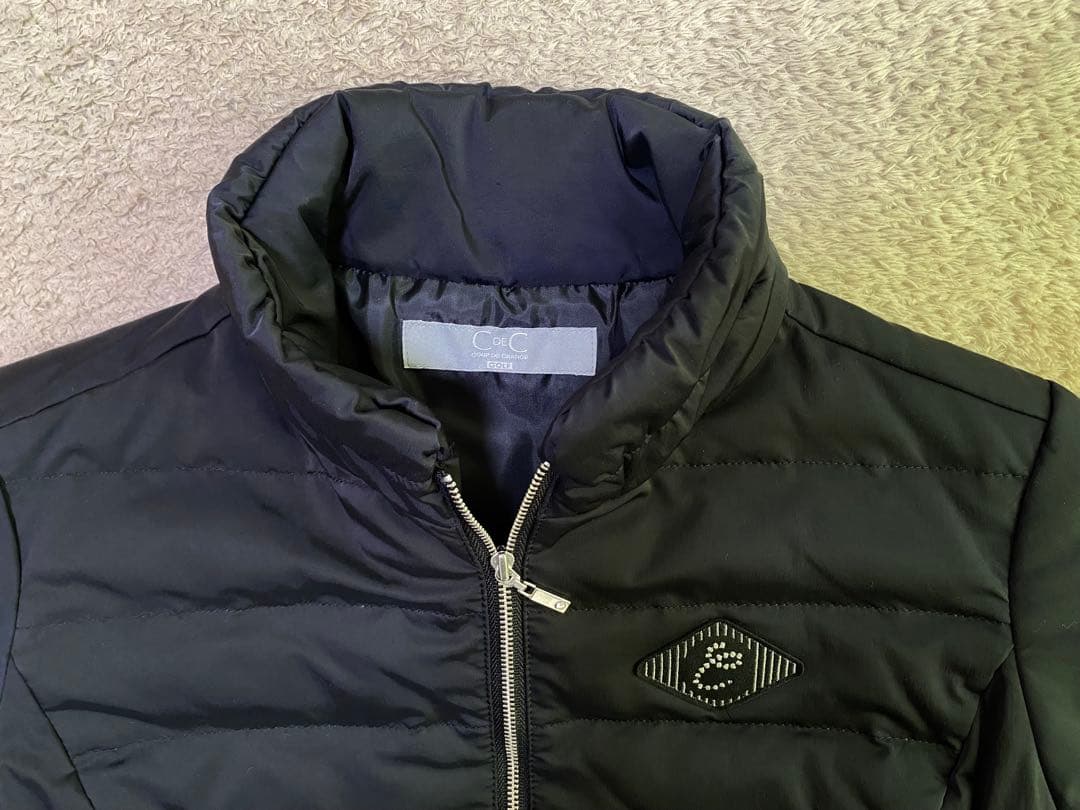 【美品】C de C クードシャンス　ゴルフ　ダウンワンピース　黒　ブラック