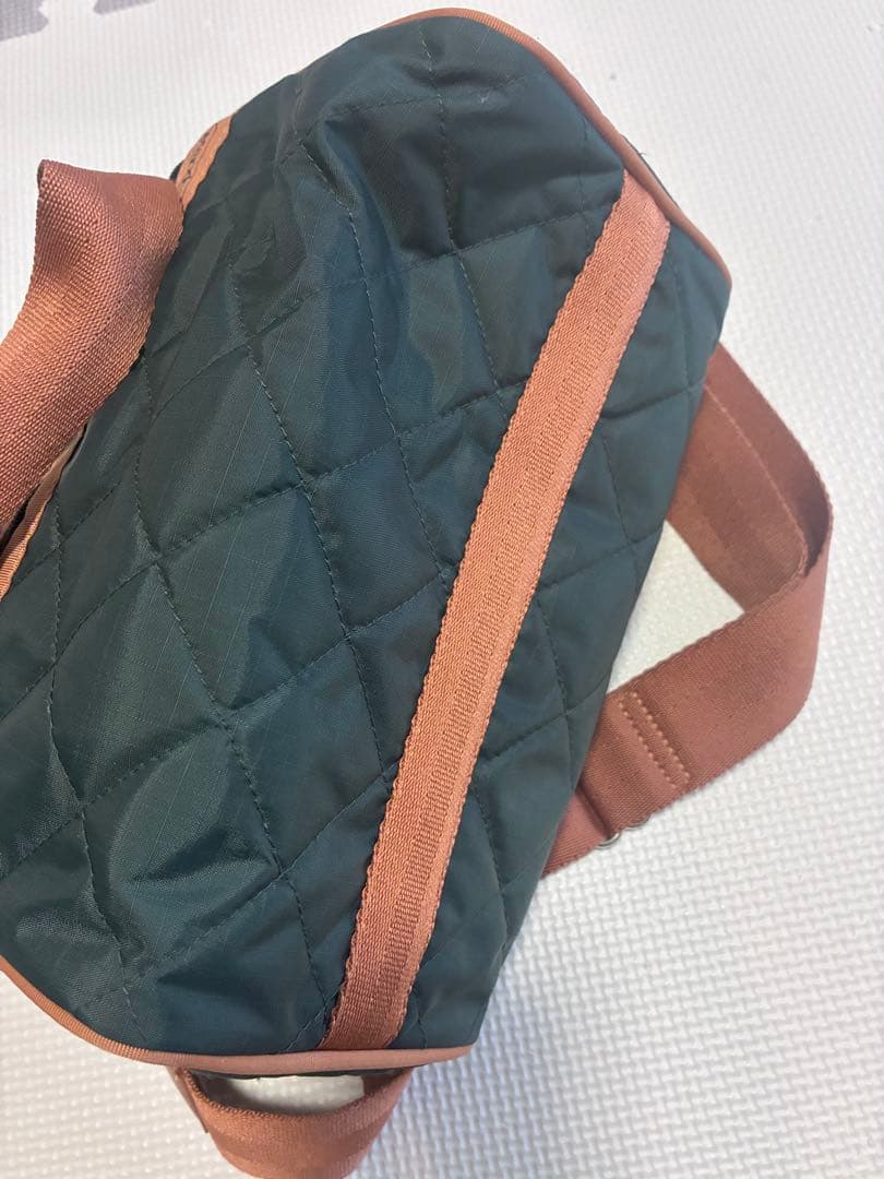 レスポートサック　ミニサッチェルバッグ　ダークグリーン　神崎恵