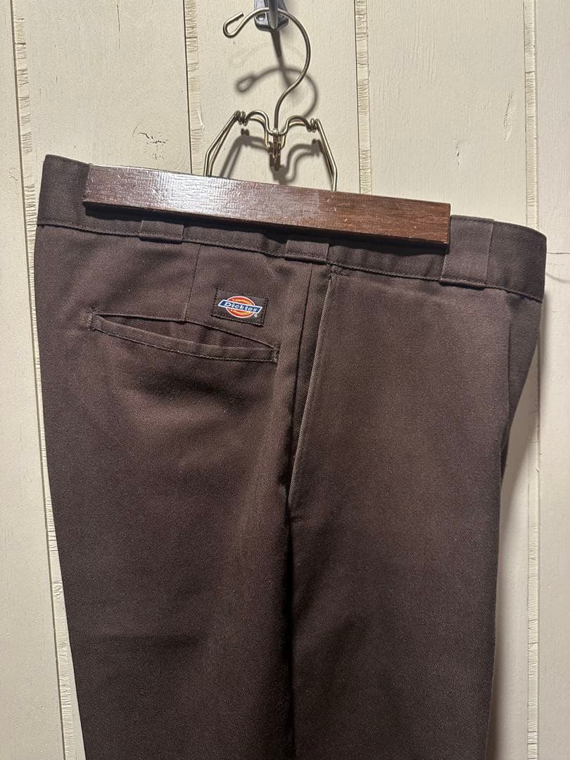 Dickies USA ワークパンツ ブラウン 34-32