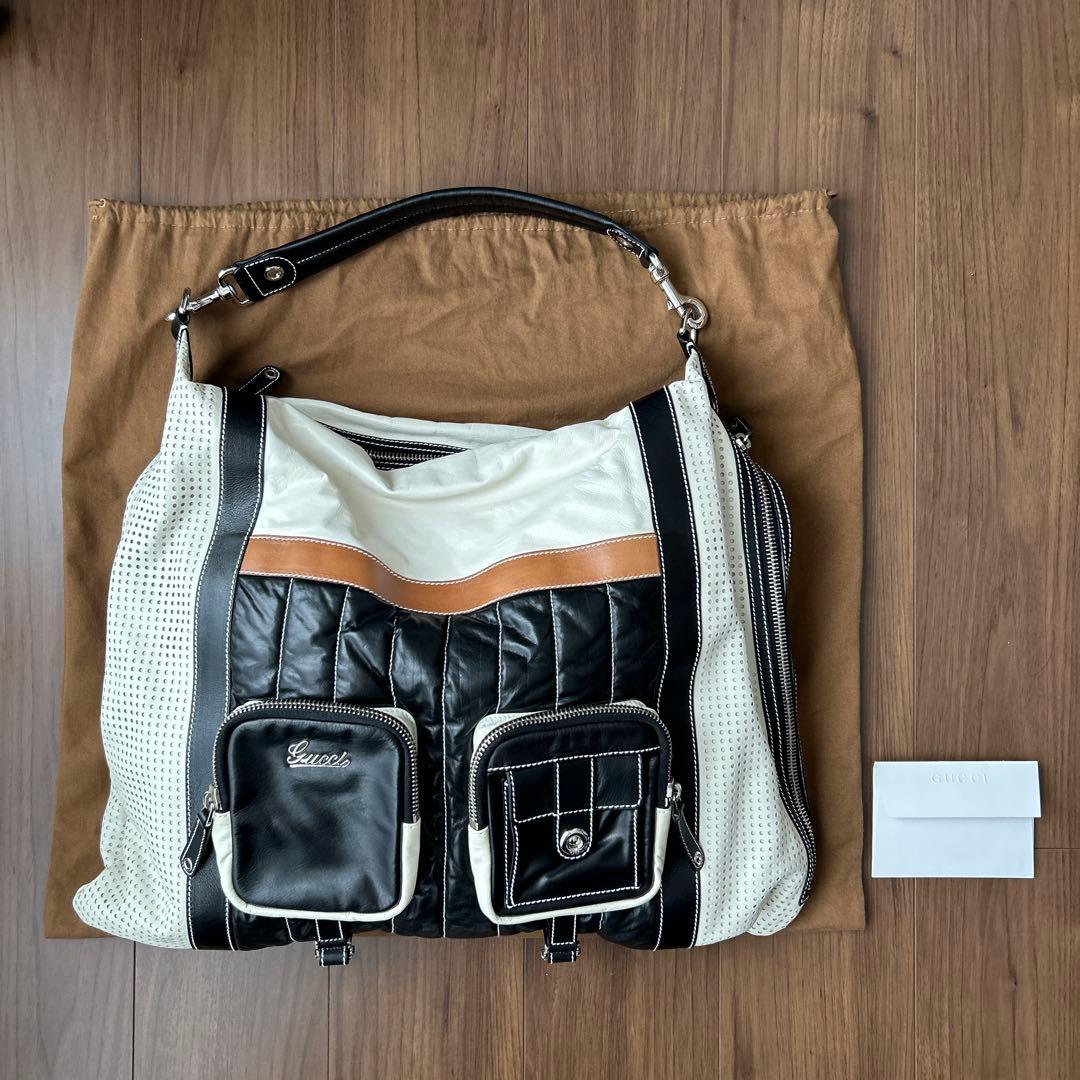 【激レア】GUCCI レザーバッグ　メンズ