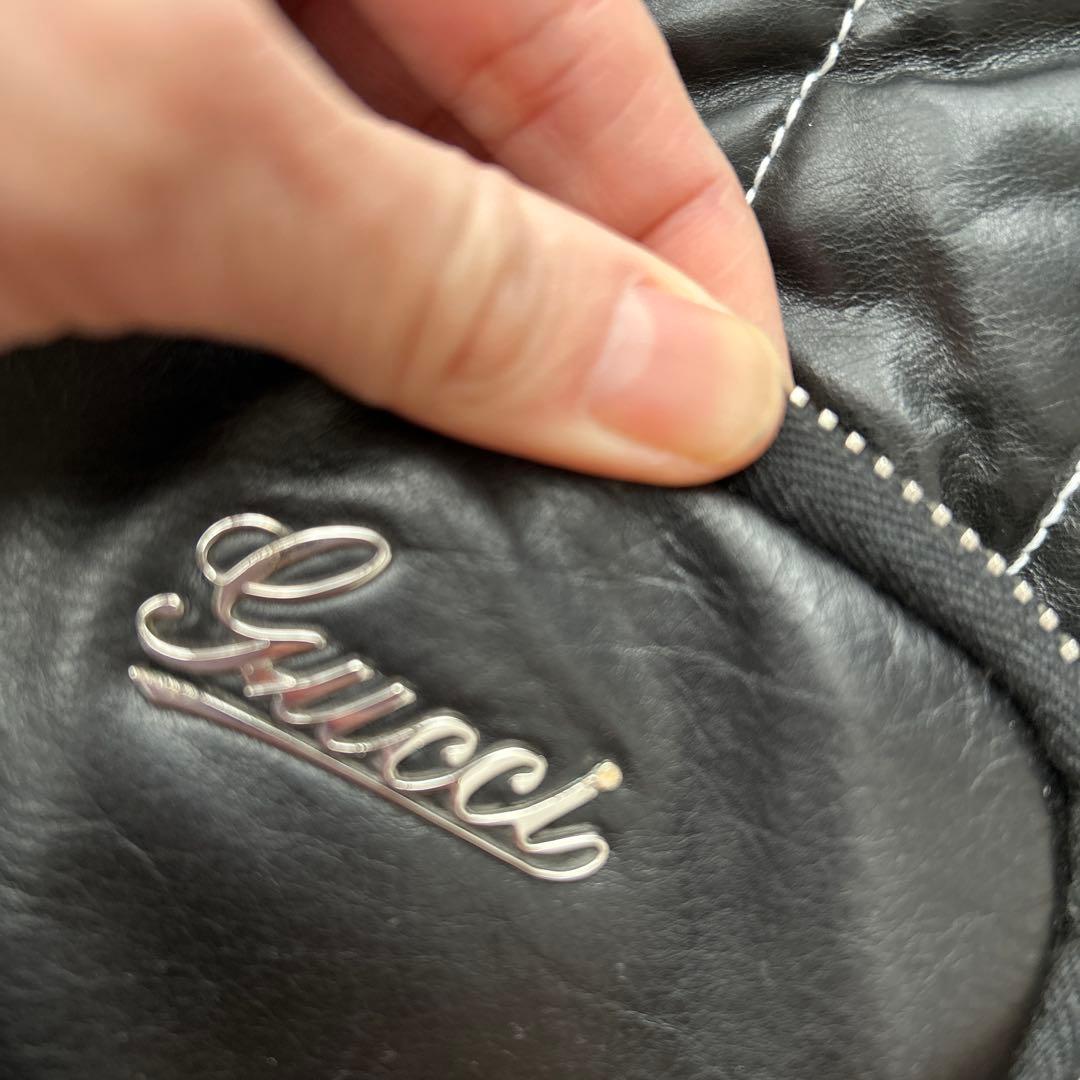 【激レア】GUCCI レザーバッグ　メンズ