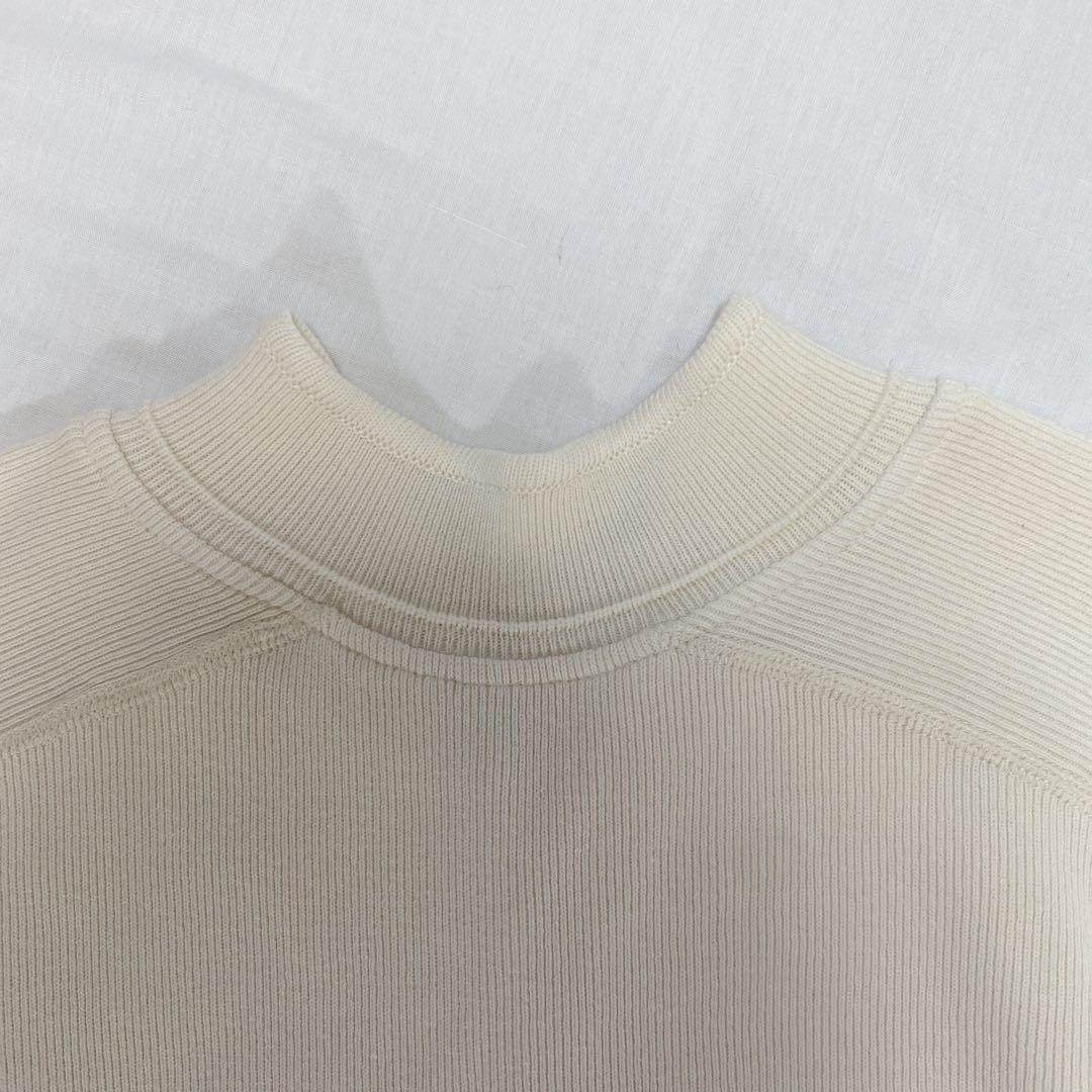 TODAYFUL トゥデイフル スタンドカラーリブトップス 白