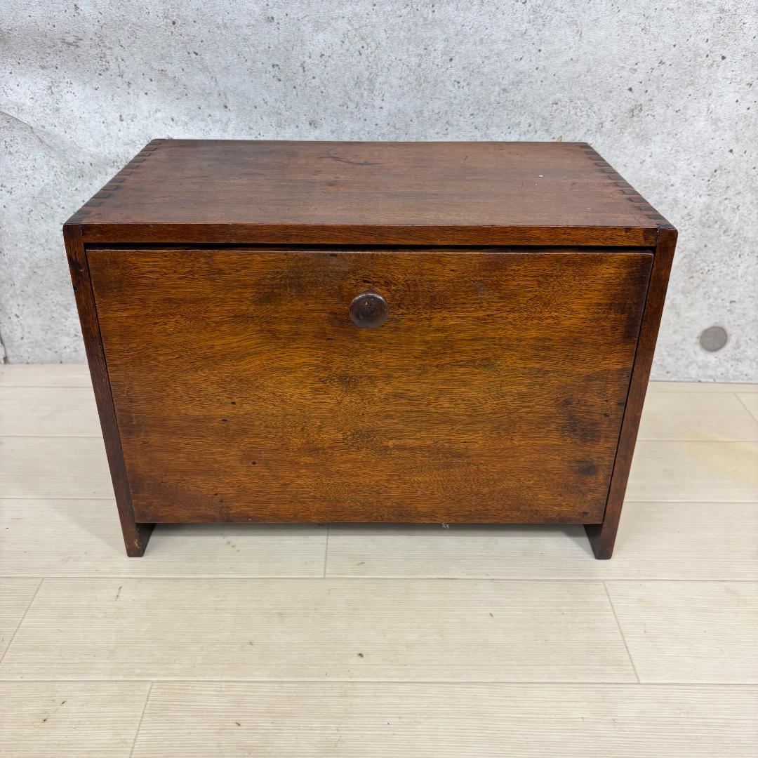 アンティーク ウッド ミニ キャビネット 小物入れ 木製ボックス レトロ