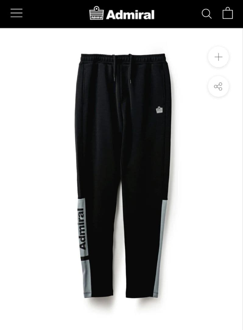 新品未使用★Admiral サイドラインロゴセットアップパンツ