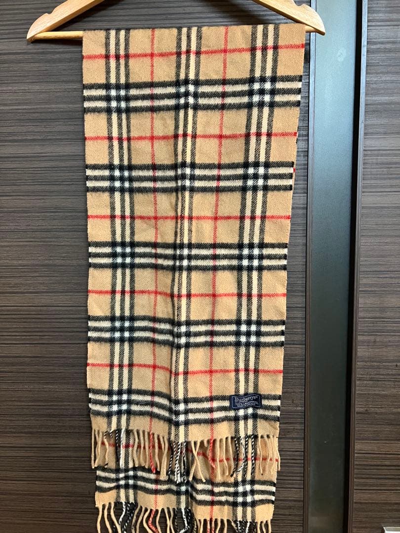 も*ぴ様 バーバリー 90s ラムウール マフラー 2枚セット イギリス製 バラ