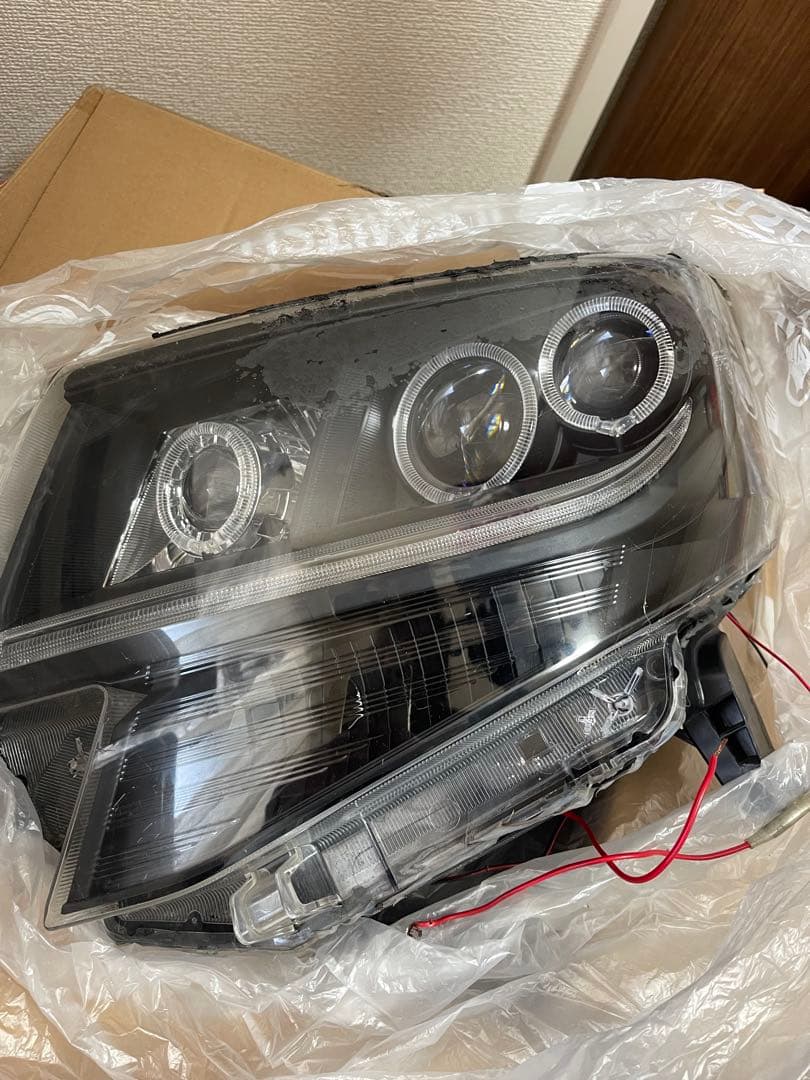 最終値下げ LA600 タントカスタム 加工ヘッドライト イカリング