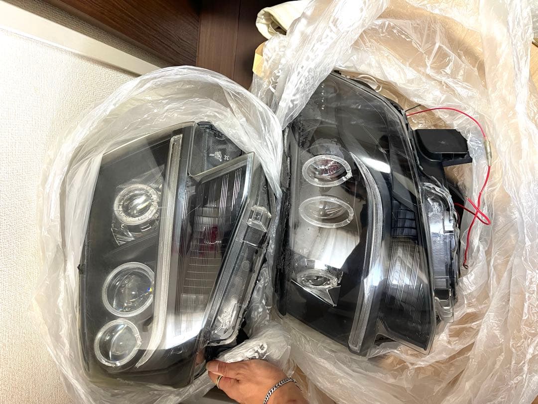 最終値下げ LA600 タントカスタム 加工ヘッドライト イカリング