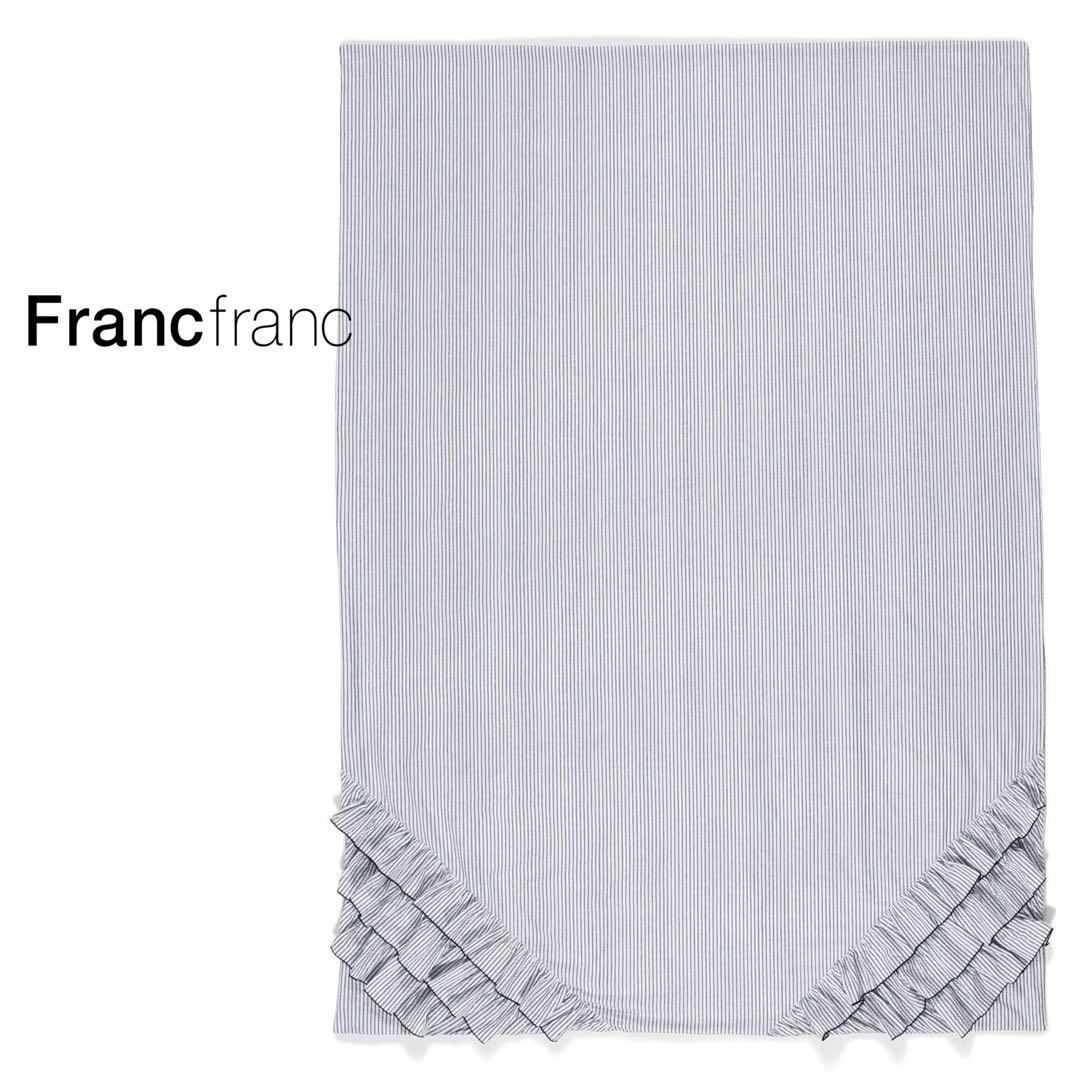 再入荷❤新品タグ付き フランフラン ルース 掛け布団カバー【シングル】ネイビー❤