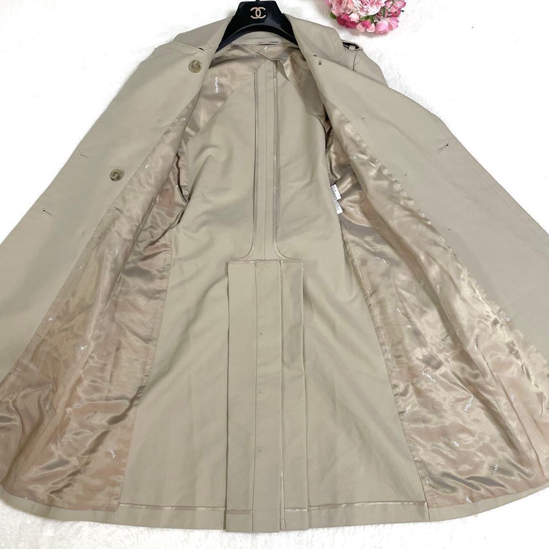 極美品● マックスマーラ トレンチコート ロングコート リボンベルト ベージュ