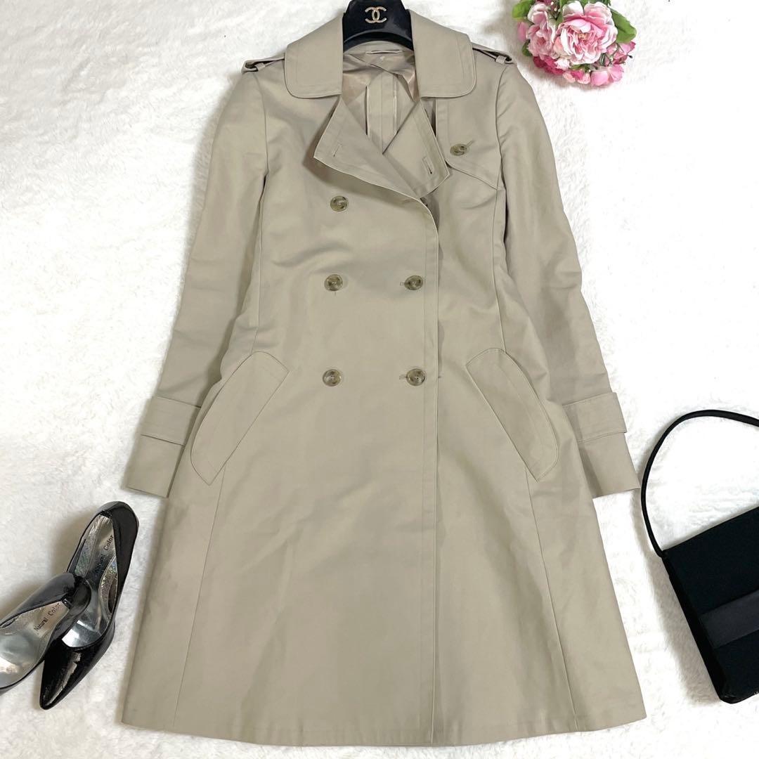 極美品● マックスマーラ トレンチコート ロングコート リボンベルト ベージュ