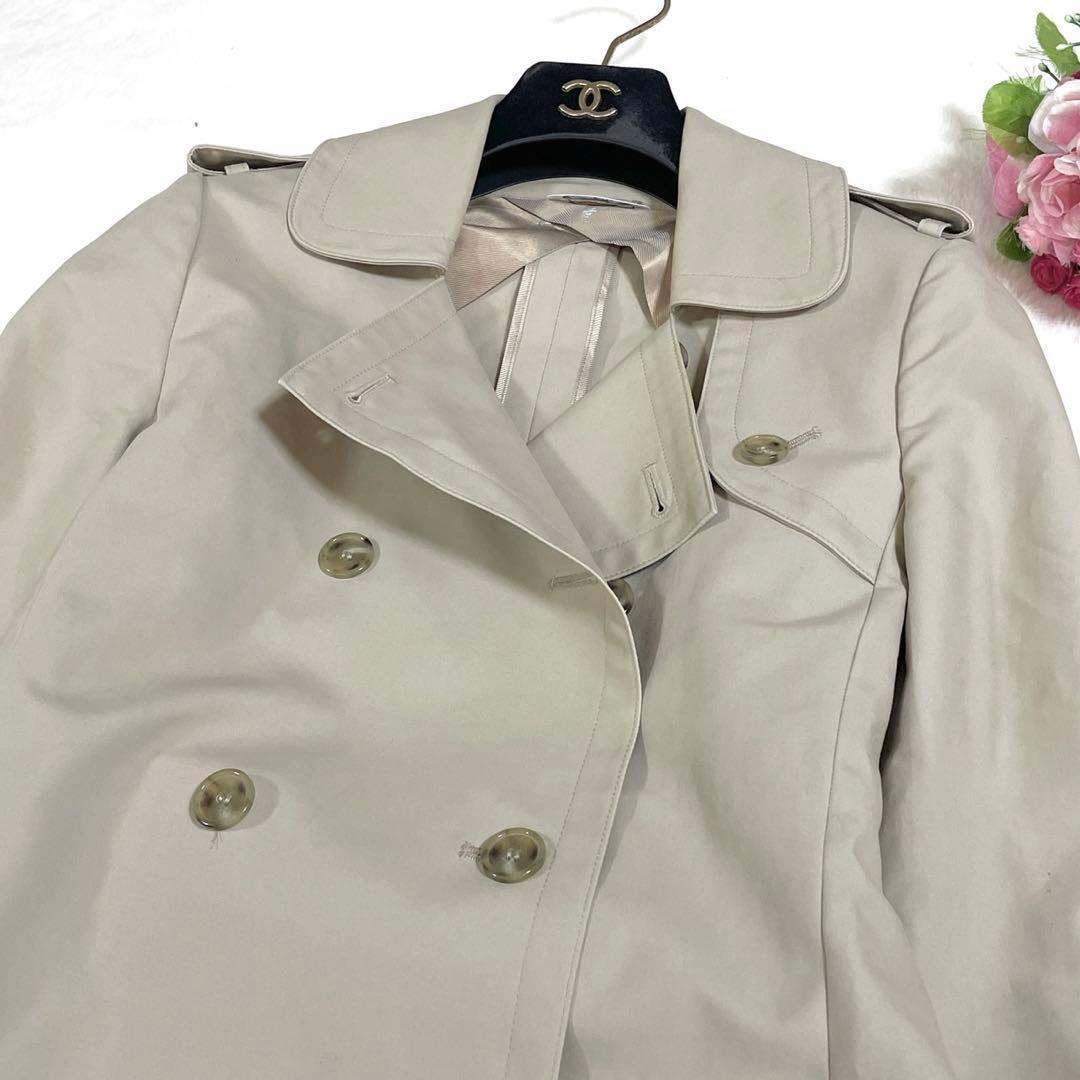 極美品● マックスマーラ トレンチコート ロングコート リボンベルト ベージュ