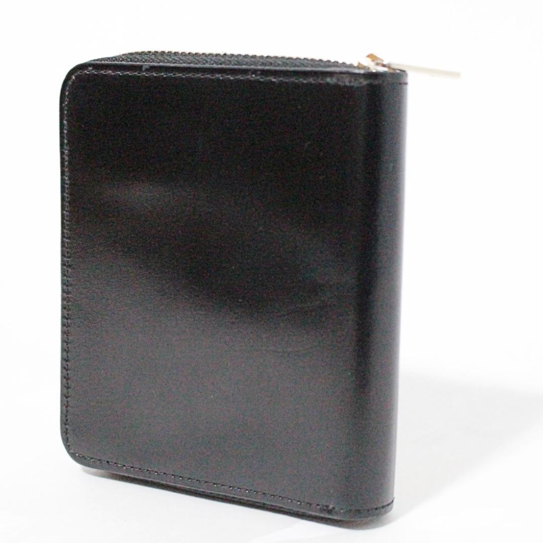 新品 ポールスミス 47300円 コードバン ラウンドファスナー折り財布 黒