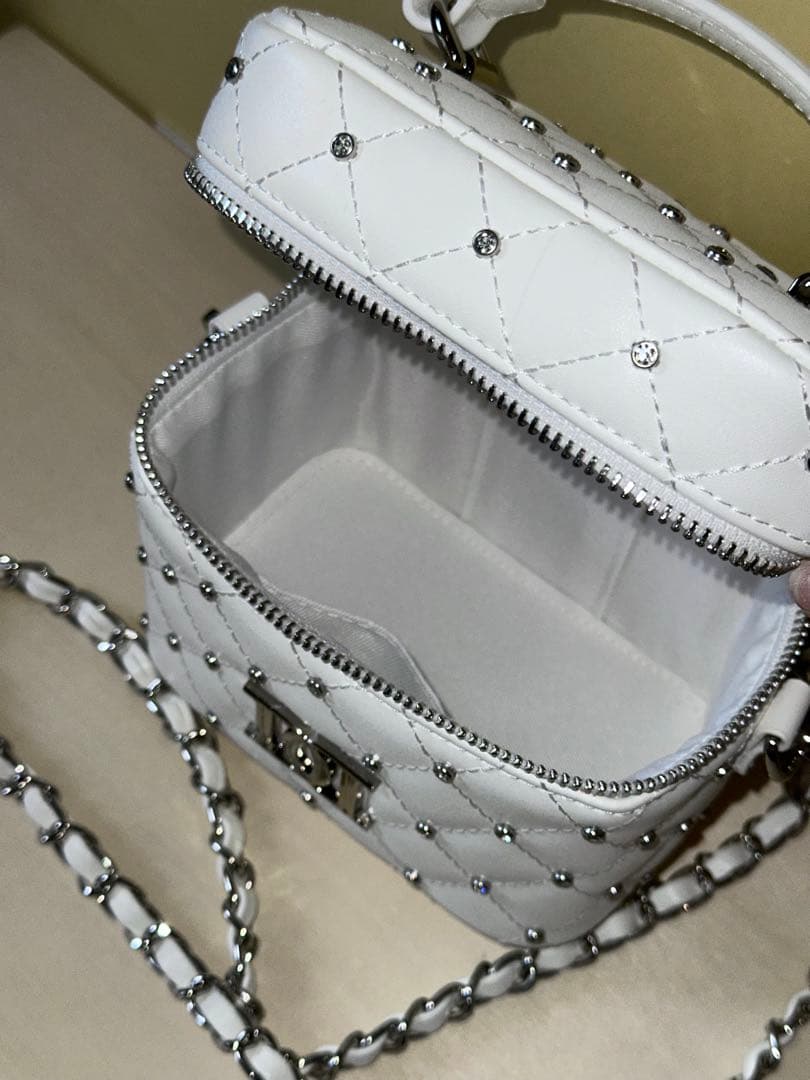 Darichi/キルティングビジュースクエアミニバッグ