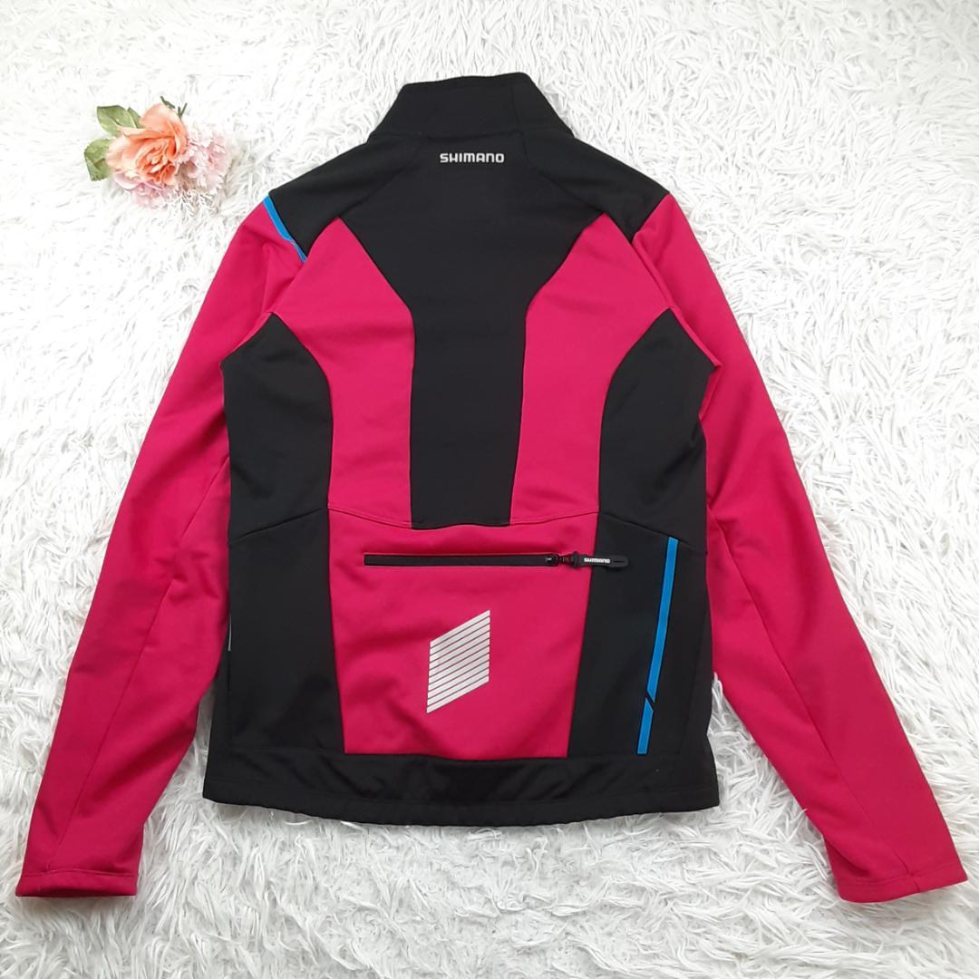美品◎シマノ パールイズミ サイクリングウェアセットアップ ピンク ネイビー