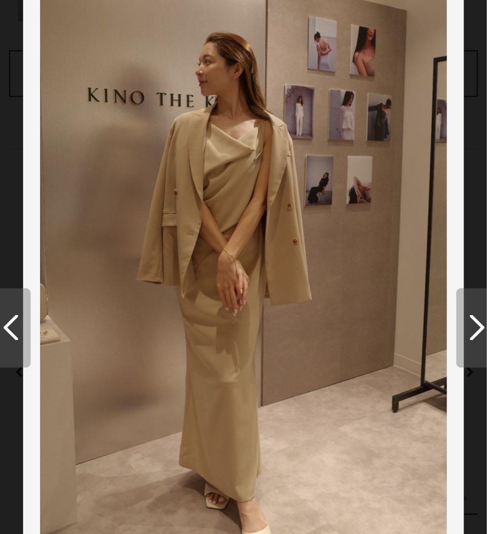 アシンメトリー ドレープ キャミ ワンピース KINO THE KEI