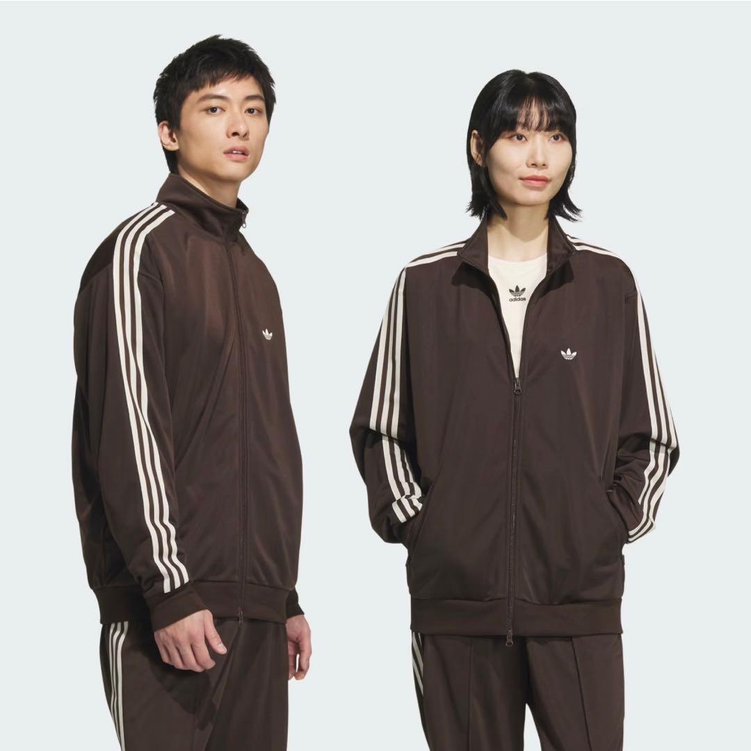 adidas トラックジャケット ジャージ ブラウン 茶色