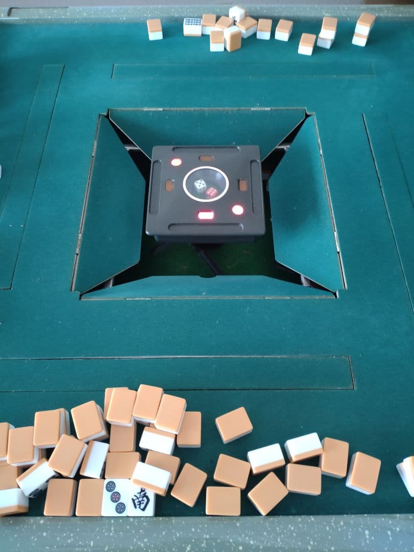 【ジャンク品】電動麻雀卓 AMOS GABIN グリーン