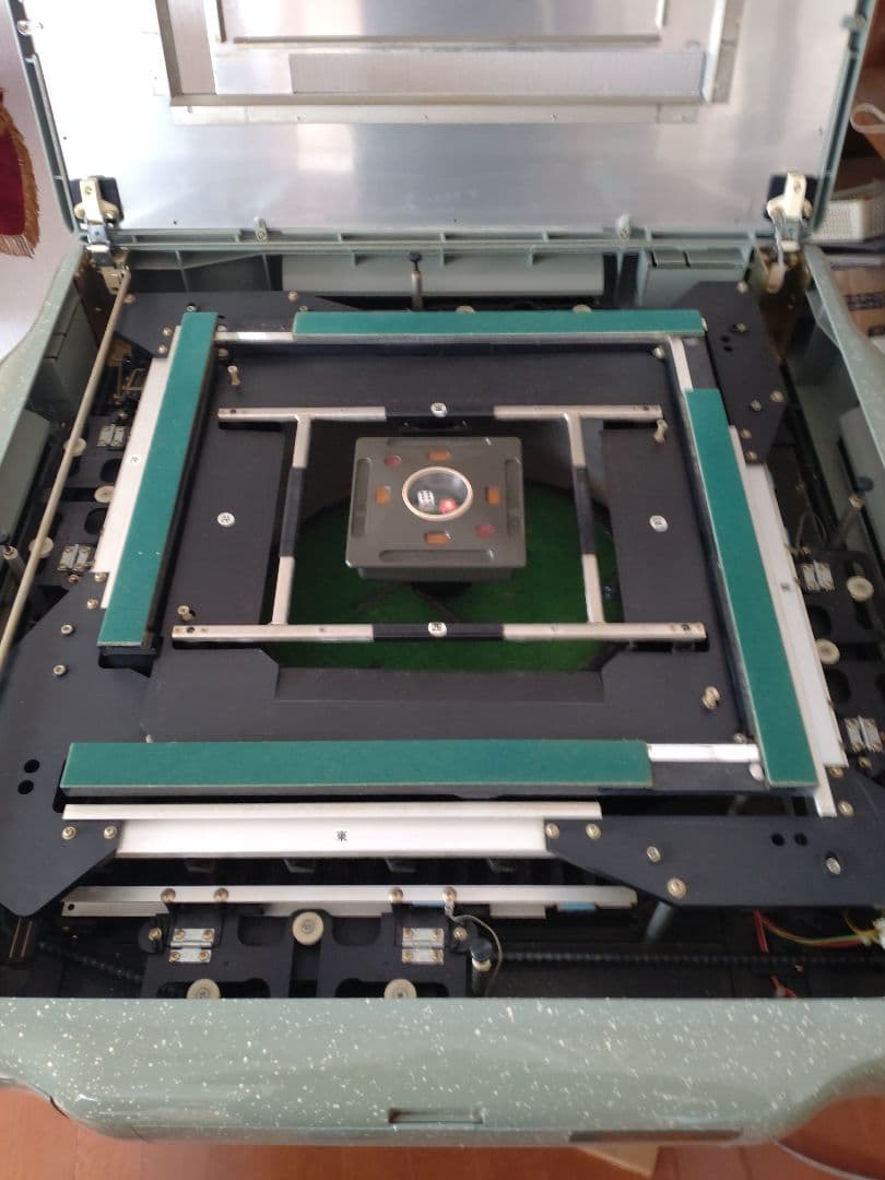 【ジャンク品】電動麻雀卓 AMOS GABIN グリーン