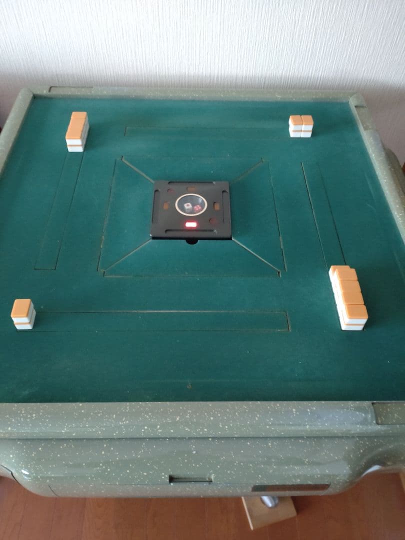 【ジャンク品】電動麻雀卓 AMOS GABIN グリーン