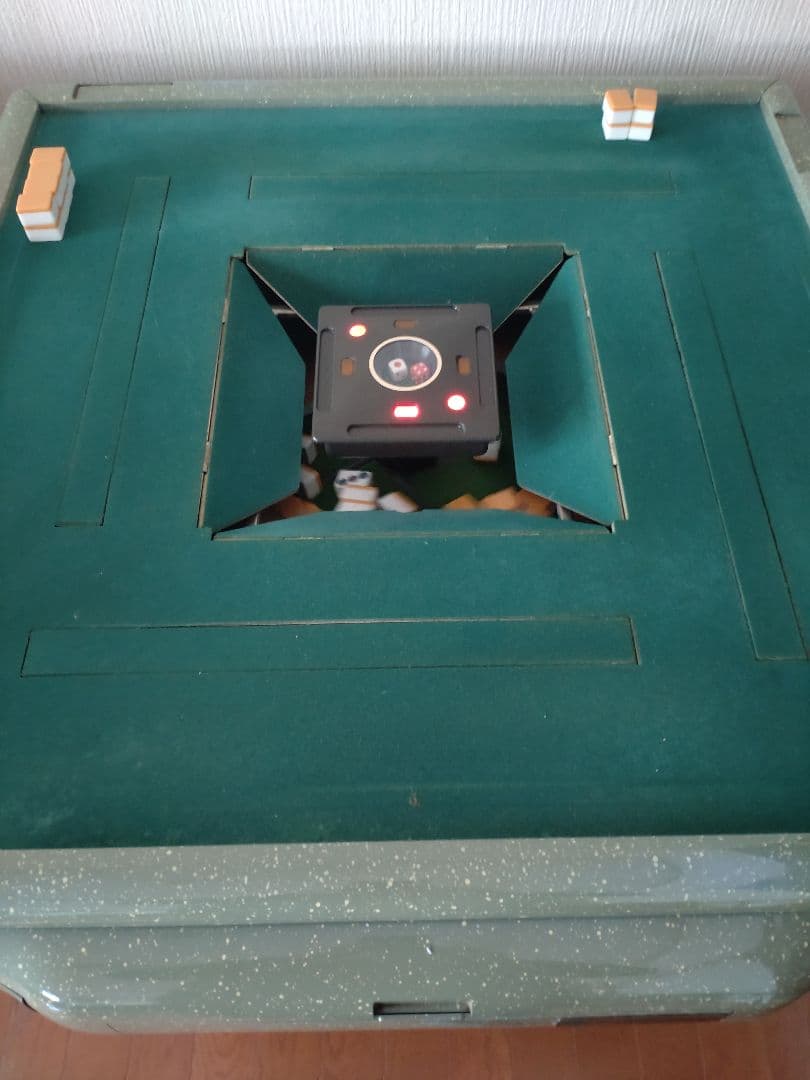 【ジャンク品】電動麻雀卓 AMOS GABIN グリーン