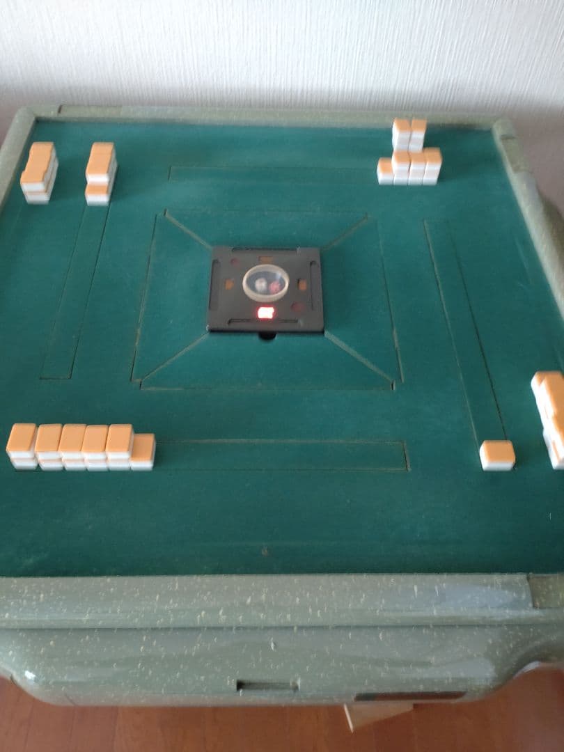 【ジャンク品】電動麻雀卓 AMOS GABIN グリーン