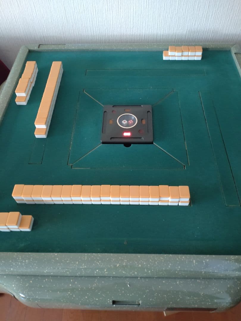 【ジャンク品】電動麻雀卓 AMOS GABIN グリーン