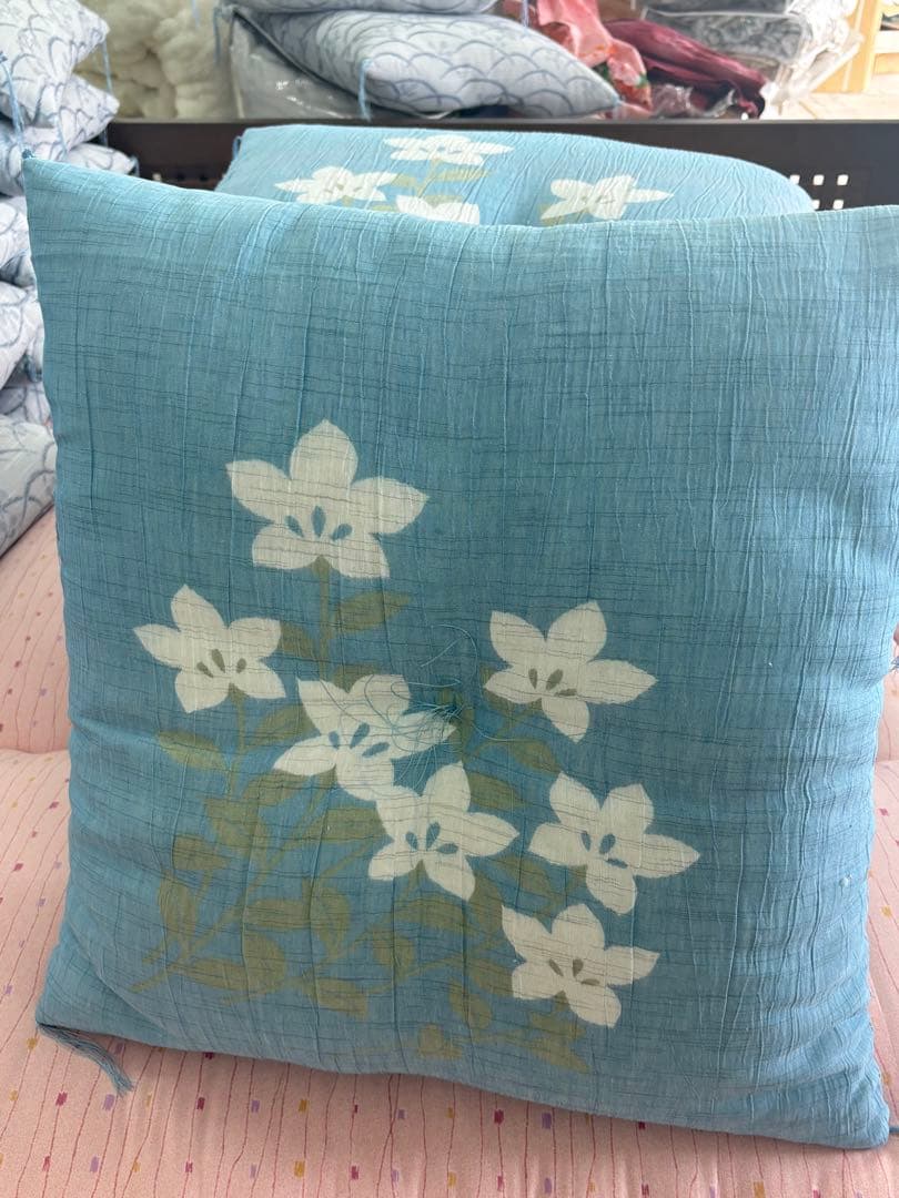 夏座布団　わ座布団　日本製　手作り55×59 5枚組