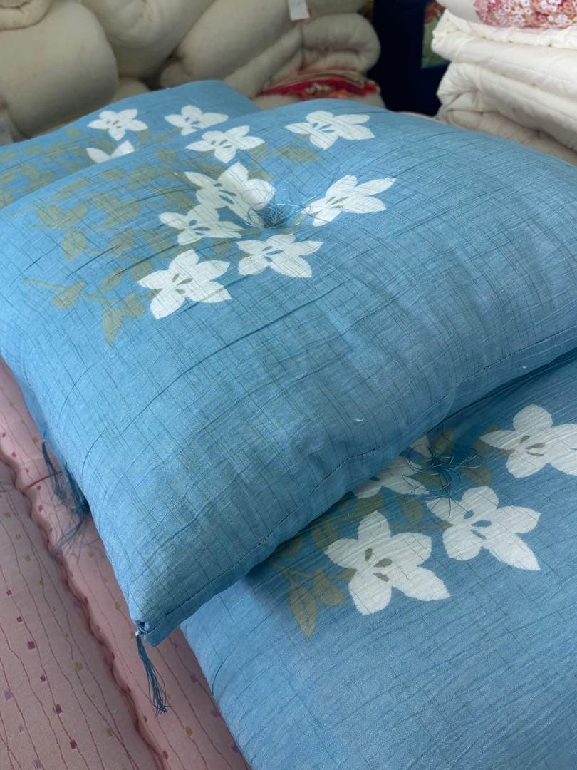 夏座布団　わ座布団　日本製　手作り55×59 5枚組