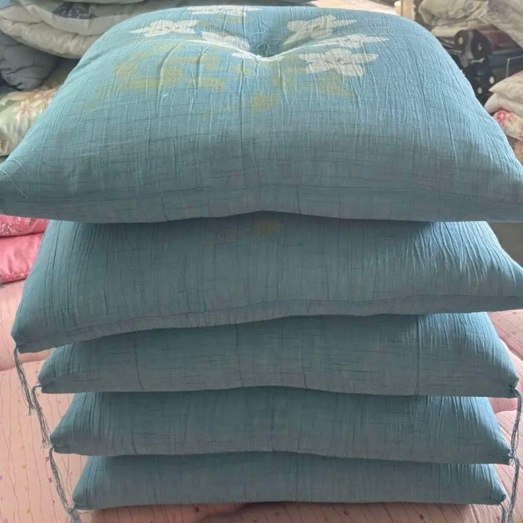 夏座布団　わ座布団　日本製　手作り55×59 5枚組