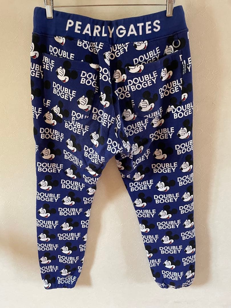 【PEARLY GATES】セットアップ　ネイビー　ミッキーマウス