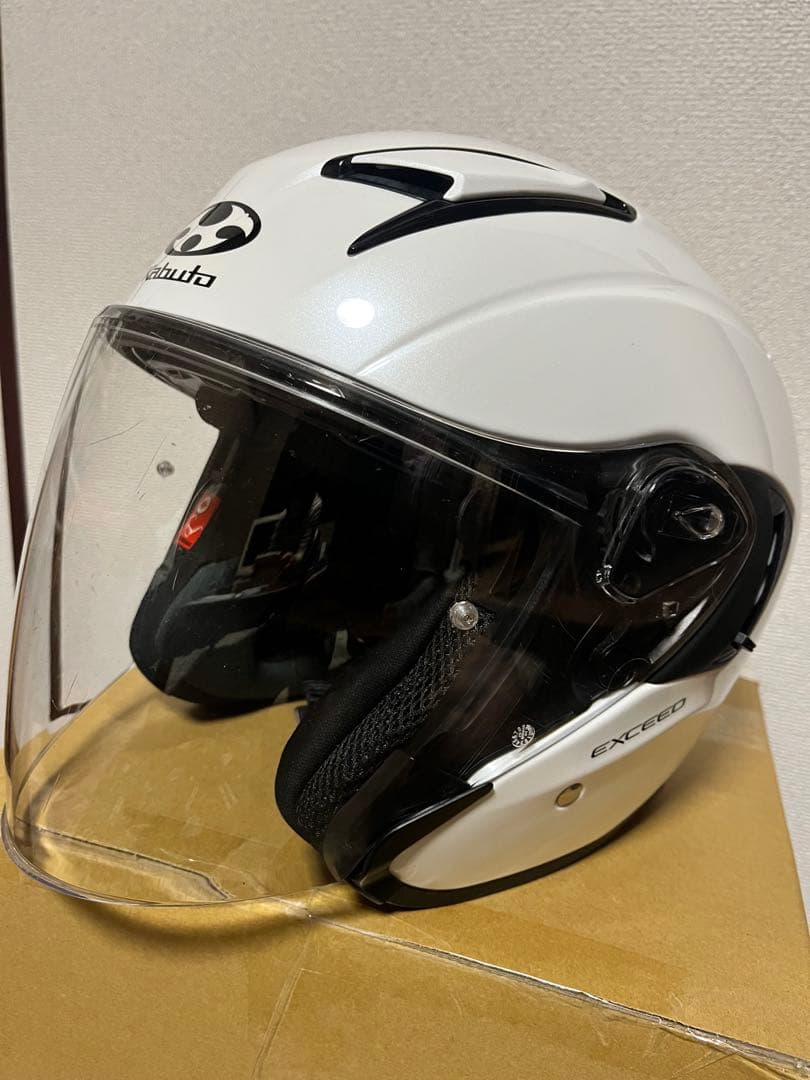 つ*た様 exeed エクシード　パールホワイトMサイズ 20年6月製造　ogk