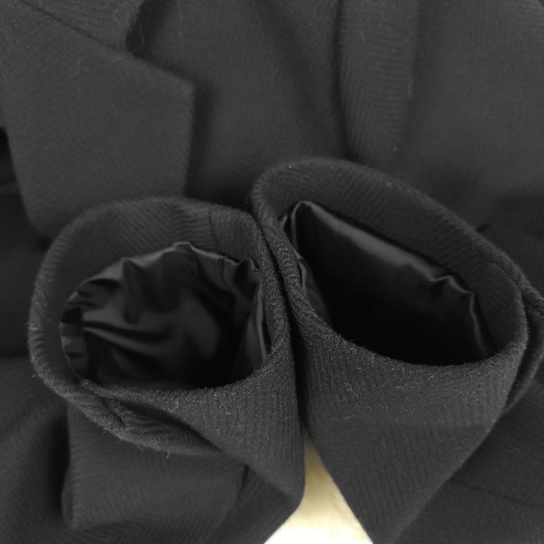 ✨美品✨ ユニクロ +J ウールブレンドチェスターコート ヘリンボーン 紺色